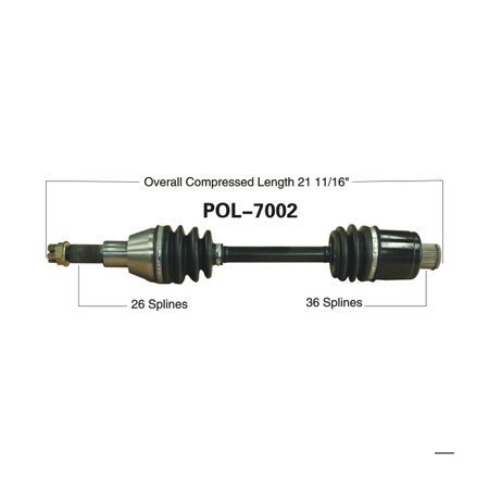 Wide Open OE Replacement CV Axle for POL REAR 335/400/500SPMAN/455DIESE POL-7002